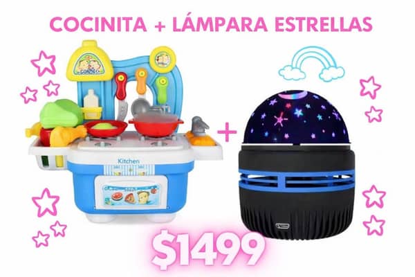 Cocinita + lampara estrellas